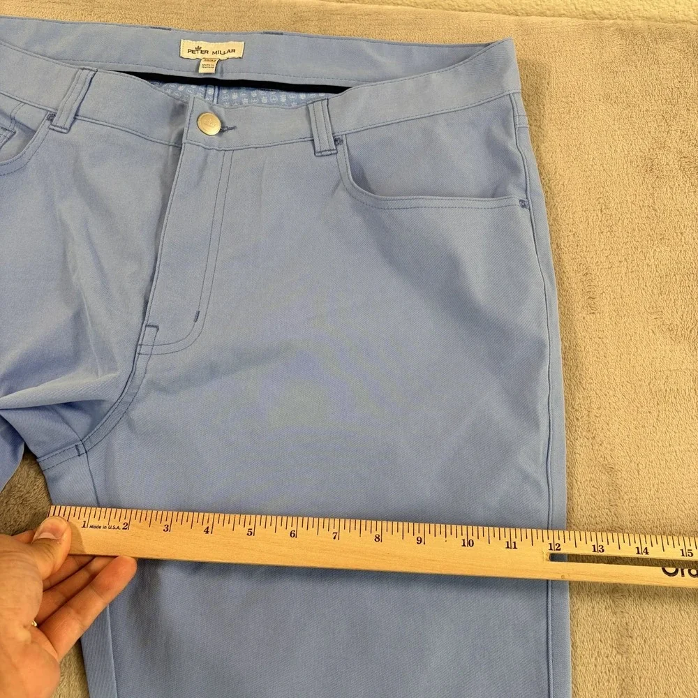 Peter Millar Crown 5 Pocket‎ eb66 Performance Pants Estate Blue Men 36x32 NWT